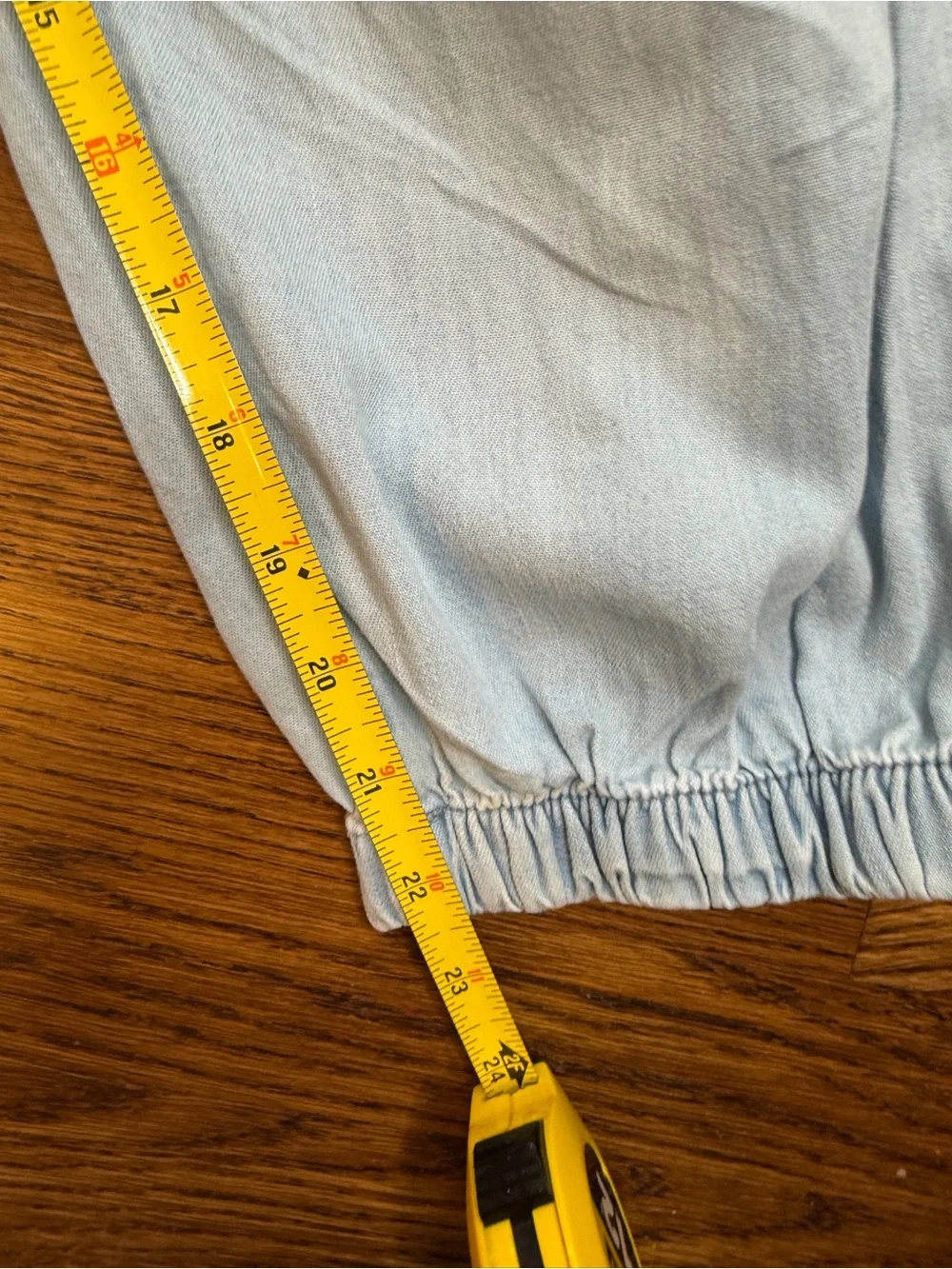 Gap Kids Girls Light Blue Cargo Denim Jogger Pants Size 8-10